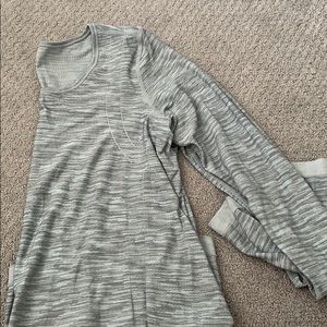 Gray Under Armour Long Sleeve Shirt